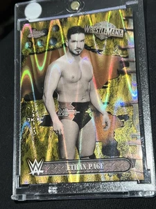 2025 Topps Chrome Wrestlemania Cactus Jack Ethan Page Gold Lava #’D/50! - Imagen 1 de 4