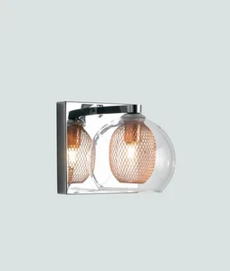Lámpara De Pared Moderna Extravagante Cromada G9 Iluminación Interior Vidrio - Imagen 1 de 1