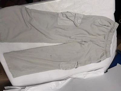 Cat & Jack Niñas Pantalones Grande 10/12 Blanco Carga Pantalones Sudadera Foto 1 de 4