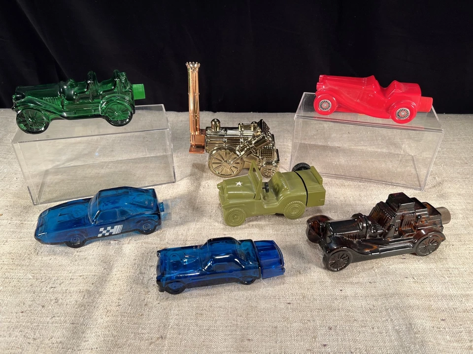 Lot of 7 Vintage Avon Car and TractorCologne Bottles-Collectible- empty - Image 1 of 4