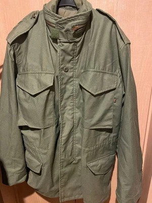 Chaqueta Abrigo Vintage ALPHA INDUSTRIES Militar Mod Oliva Grande Usada Foto 1 de 4