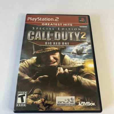 PS2 Call of Duty 2 Big Red One Special Edition (Playstation 2, 2005) Complete - Image 1 of 4