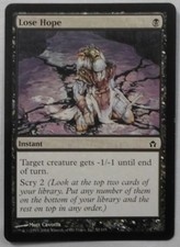 MAGIC THE GATHERING MTG 2004 FIFTH DAWN LOSE HOPE INSTANT CARD
