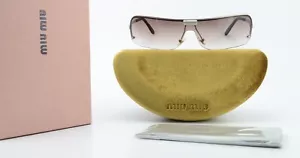 MIU MIU Sonnenbrille SMU57B 2AC 1Z1 Square Vintage Sun Panorama + Case ITALY - Bild 1 von 9
