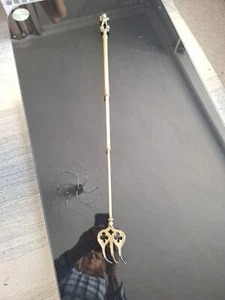 Exmoor Pixie Brass Extending Toasting Fork - 3 Section Extender 15" - 28"  - Picture 1 of 11