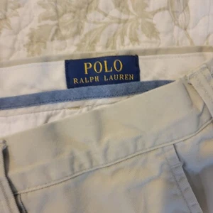 Polo Ralph Lauren Mens Pants Size 36X32 Khaki Cotton Twill Chino Pockets - Picture 1 of 17