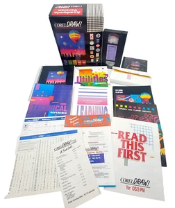 Vtg Corel Draw Release 2.5 OS/2-PM Academic Version VHS CD & 3.5" Disks Complete - Picture 1 of 10