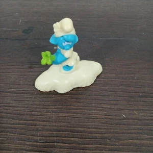The Smurfs Vintage Smurfette Hard Plastic Cake Topper 2" - Picture 1 of 7