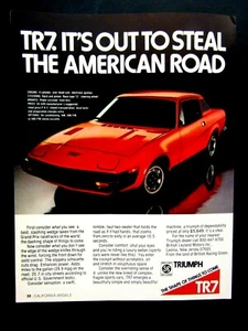 1976 Triumph TR7 Out to Steal American Roads Original Print Ad 8,5 x 11" - Bild 1 von 9