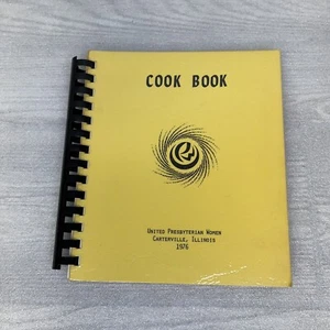 Cook Book United Presbyterian Women Carterville IL 1976 1st Presbyterian Church - Picture 1 of 12
