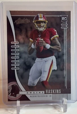 2019 Absolute Dwayne Haskins RC Rookie Card #116 Washington Redskins W/Top Load - Image 1 of 2