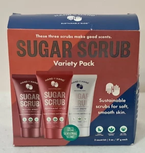 HAND IN HAND SUGAR SCRUB VARIETY PACK LOT OF 3 TUBES NEW - Picture 1 of 3