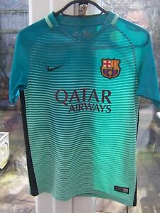 Barcelona 2016-17 Boys Third Away Shirt Size Medium
