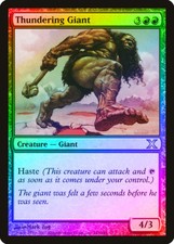 Thundering Giant FOIL 10th Edition NM Red Uncommon MAGIC MTG CARD ABUGames