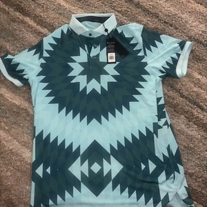 Greyson Golf Performance Fabric Big Sky Pattern Polo Golf Shirt NWT L $118 - Picture 1 of 8