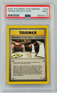 2000 POKEMON GYM HEROES VERMILION CITY GYM #120 PSA 9 - Picture 1 of 2