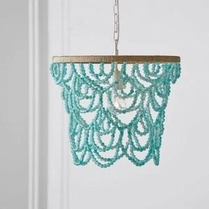 Pottery Barn Teen Beaded Seaglass Pendant Chandelier - Picture 1 of 1