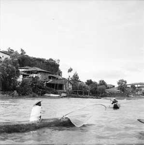 ILE DE JANITZIO c. 1960 - Pêcheurs Lac Mexique - 4 Négatifs 6x6 - MEX 25 - Picture 1 of 4