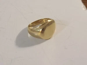 Vintage 10K YELLOW GOLD SIGNET MONOGRAM RING 9.05 Grams SIZE 6.75 - Picture 1 of 7