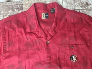 Florida State Seminoles Chiliwear Mens Hawaiian Short Sleeve Shirt Size Large - Picture 1 of 13