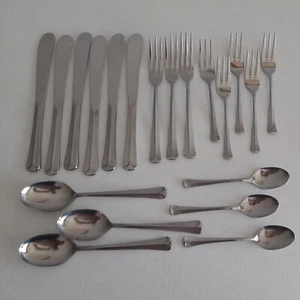 Ekco Eterna stainless Colonial Richmond 20 pieces EUC polished - Picture 1 of 6