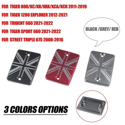 Cubierta de depósito de líquido de frenos delantero para Tiger 800 11-19 Tiger 1200 Explorer 12-21 Foto 1 de 4