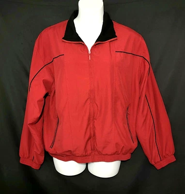 Chaqueta deportiva Roundtree & Yorke cortavientos para hombre talla grande cremalleras cintura elástica Foto 1 de 4