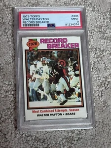 1979 TOPPS FOOTBALL CARD PSA 9 HOF WALTER PAYTON CHICAGO BEARS RECORD BREAKER - Picture 1 of 1