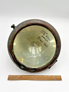 Antico faretto faretto nautico ottone unico lampada vintage - Foto 1 di 5