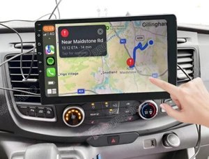 10.1" Apple Carplay Android 15 For 2020-2024 Ford Transit 250 350 Radio GPS Navi - Picture 1 of 20