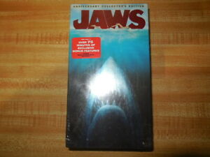 1  jaws vhs collector's  edition new never opened