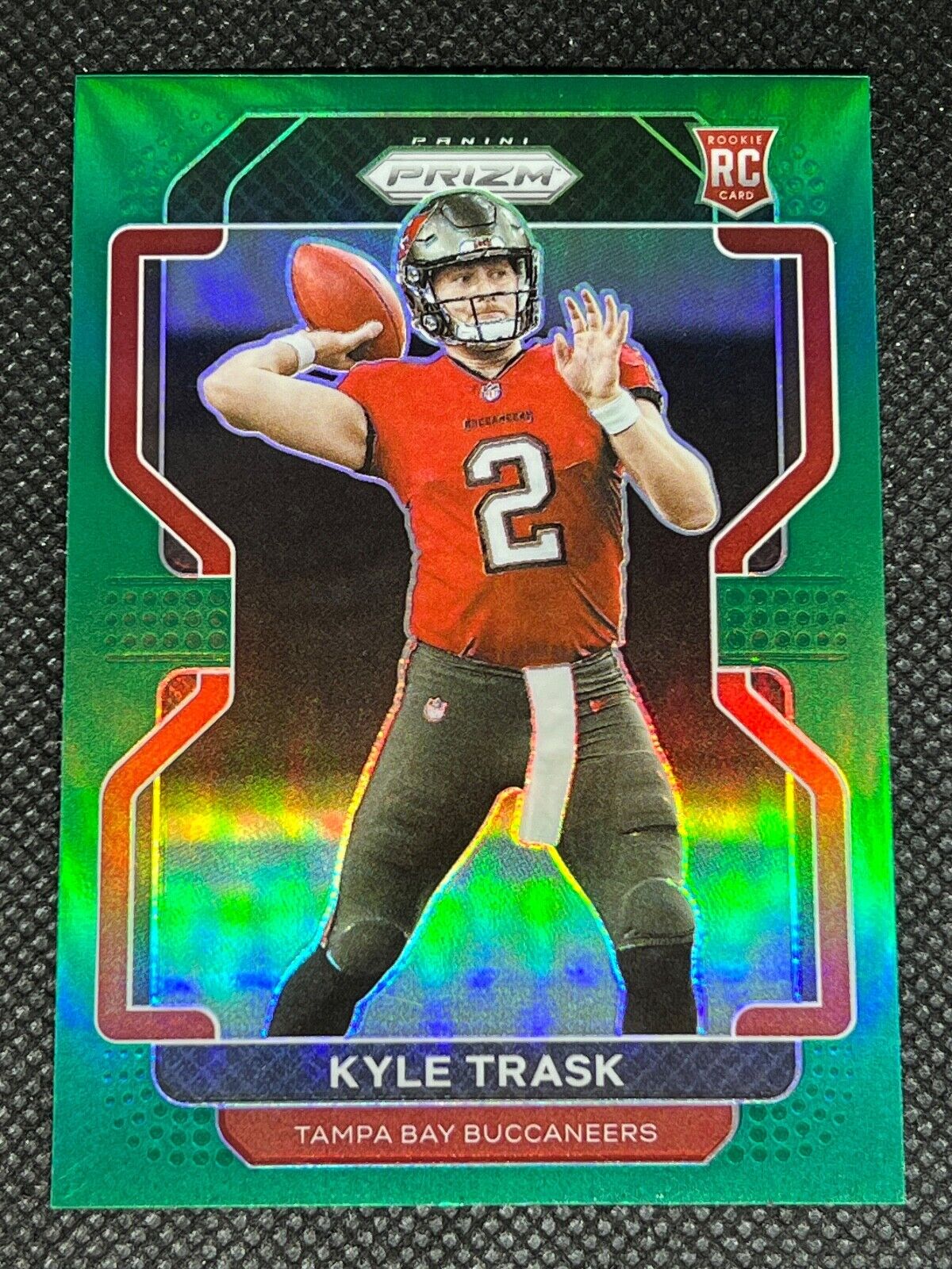 Kyle Trask 2021 Prizm Green Rookie #339 Tampa Bay Buccaneers A
