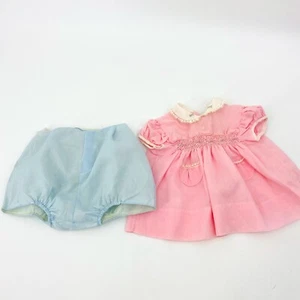 Vintage Boys Plastic Pants Little Girl’s Smocked Pink Dress - Bild 1 von 7