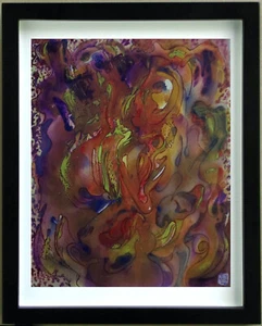 Gouache COMPOSITION  ABSTRAITE  Signé G. VON DER LOO (1911/1996) (B) - Imagen 1 de 4