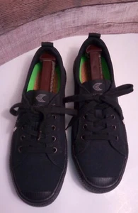 Cariuma OCA Low Womens Size US 8.5 Triple Black Canvas Lace Up Sneaker Shoes - Picture 1 of 9