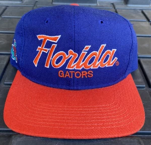 NUEVO SIN ETIQUETAS De colección Años 90 Florida Gators Especialidades Deportivas Guión Snapback Sombrero Gorra Lana - Imagen 1 de 11