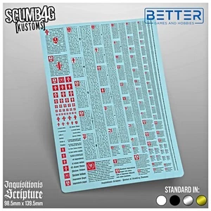 Inquisitionis Scriptures - Waterslide Decals - Picture 1 of 3