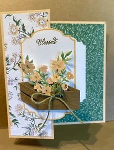 Kit 4 Carte Cuore e Casa "Beati oltre misura" Cassa Rustica Stampin UP DSP - Foto 1 di 3