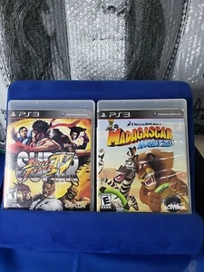 Playstation 3 Games Bundle (2) Games Super Street Fighter Iv & Madagascar Kartz - Picture 1 of 5