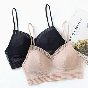Lace U-Type Back Lifting Bra Women Sexy Deep U Thin Lace Wireless Bra.. - Picture 1 of 14