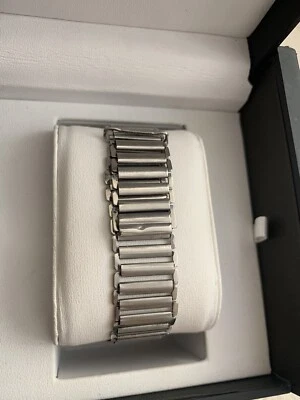 Vintage Westend Bambu Militar Pulseira de Relógio de Aço Inoxidável 18mm Ref W 23 - Imagem 1 de 4