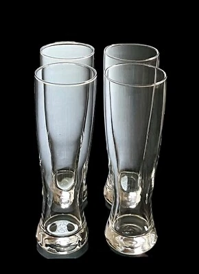 Juego de 4 vasos de cerveza Libbey 1623 Giant Pub Pilsner Ale 23 oz excelente Foto 1 de 4