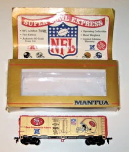 Mantua HO Scale San Francisco Super Bowl Express 40' Box Car- Item #CHO1032 - Picture 1 of 7