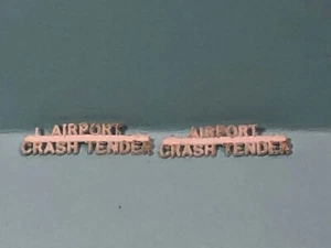 MATCHBOX LESNEY ORIGINAL PART PAIR OF SIDE TEXT FOR No. 63 ALVIS CRASH TENDER - Picture 1 of 2