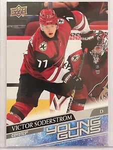 JUMBO 2018-19 Upper Deck Victor Soderstrom Young Guns Rookie RC #221 Hockey - Picture 1 of 3