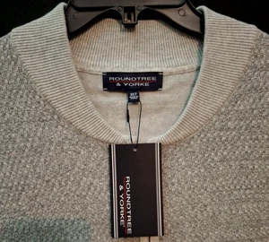 3XT Men's Roundtree & Yorke Quarter-Zip Pullover Sweater Vest GRAY - Picture 1 of 4