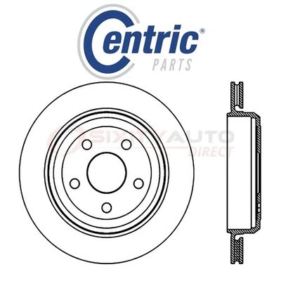 Centric Disc Brake Rotor for 2017 Jeep Grand Cherokee 5.7L V8 - Kit Set wo — 第 1/4 张图片