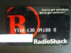 VINTAGE *RADIO SHACK by HURLEY STATE BANK* RARE, EXPIRED CREDIT CARD.  NO EXPIRY - Picture 1 of 2