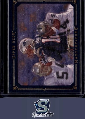 2008 Upper Deck Masterpieces No83 Tom Brady в рамке синий No/150 - Изображение 1 из 2