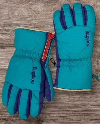 Luvas de inverno masculinas vintage Bugaboo Columbia grandes retrô anos 90 esqui snowboard  - Imagem 1 de 4